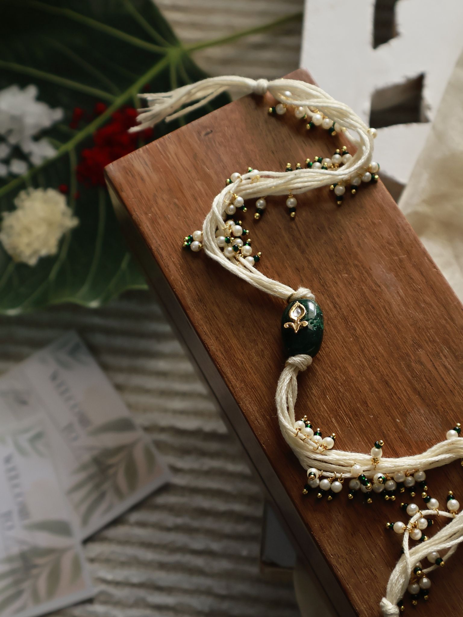 Shray Kundan Rakhi-Green