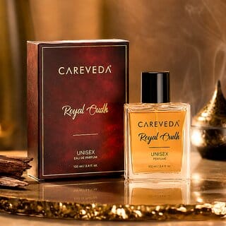 (Pack of 1) CareVeda Royal Oud Eau De Parfum, Unisex, Rich Oud, Woody  Amber Fragrance, Long-Lasting, 100ml