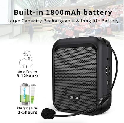 (Refurbished) Shidu M100 - Wired Portable Mini Voice Amplifier with Bluetooth Speakers (Refurbished) Shidu M100 - Wired Portable Mini Voice Amplifier with Bluetooth Speakers