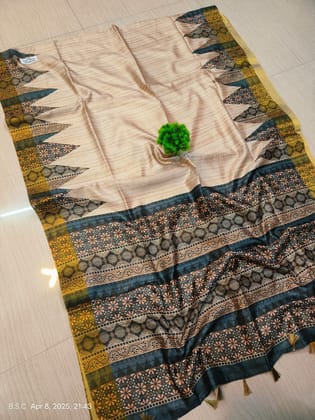 Tussar Silk Sarees  With BP