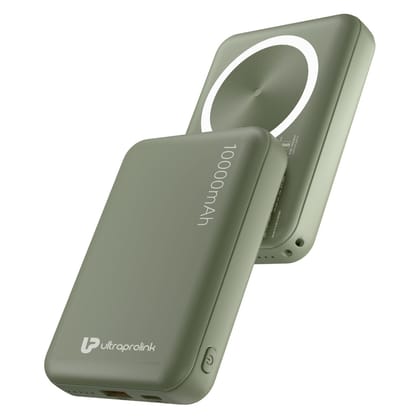 Juice-Up Mag 6 Wireless Magnetic Power Bank (10,000mAh) UM1120 Juice-Up Mag 6 Wireless Magnetic Power Bank (10,000mAh) UM1120 - Green