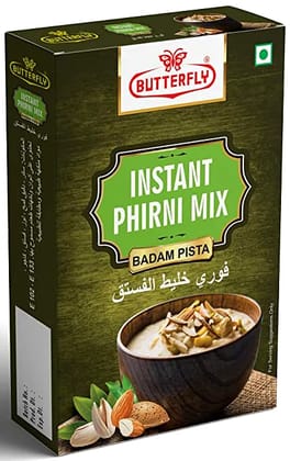 Butterfly Instant Phirni Mix, 100g (Badam Pista)  by Butterfly Dessert Mixes and Bakery Needs.