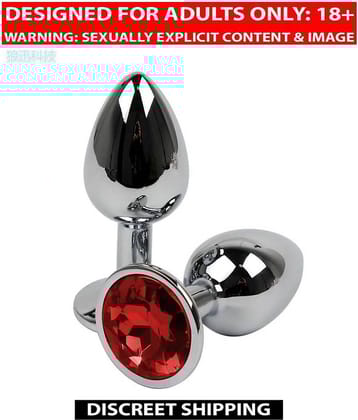 Stainless Steel Diamond Anal Plug For All Day Use And Kegel Exercise | Anal Toys For Men And Women By KamYog  + Free Kaamraj Lubricant