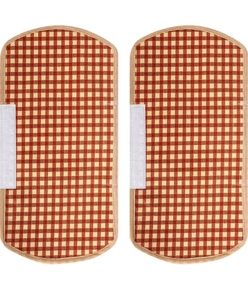 E-Retailer Set of 2 Polyester Pink Fridge Handle Cover