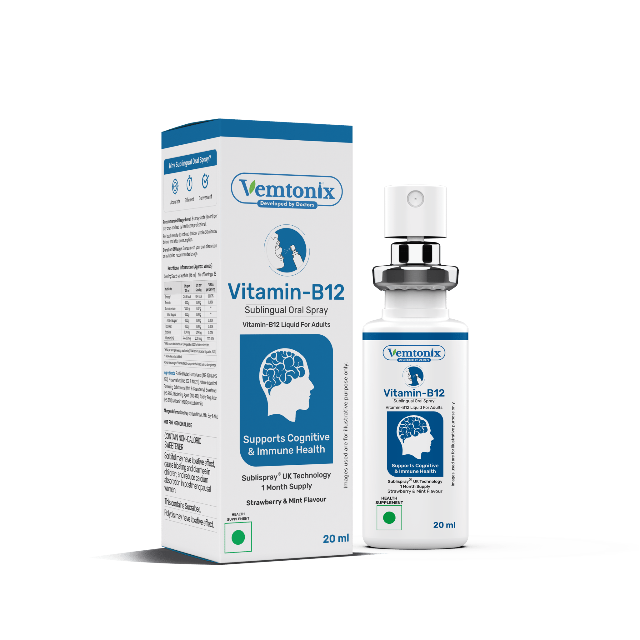 Vemtonix Vitamin B12 Sublingual Oral Spray