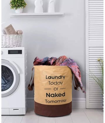 SH. NASIMA Laundry bag Toy Storage, Laundry Basket Organizer 45 L Nylon - Beige