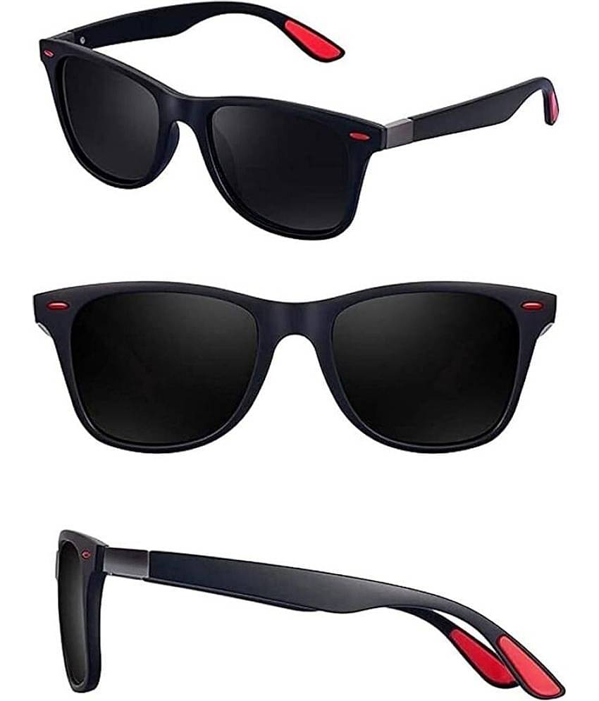 Dyana Core Black Square Sunglasses ( Pack of 1 )