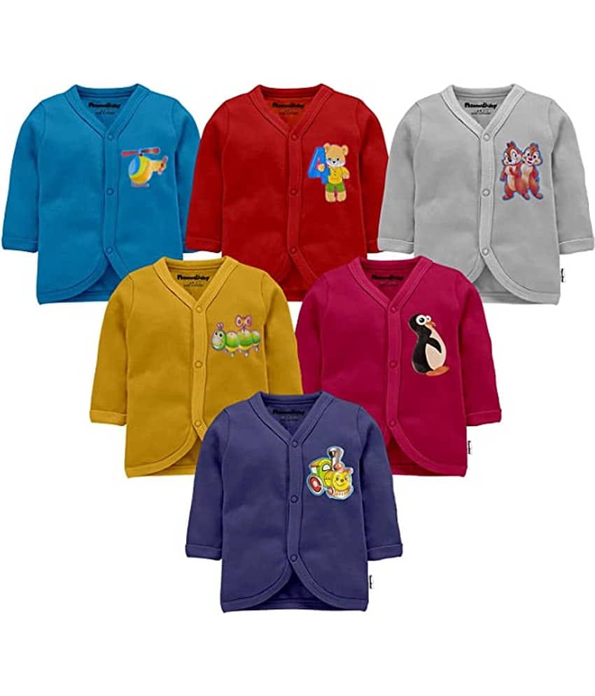 NammaBaby Pack of 6 Baby Boys Cotton Blend T-Shirt ( Multi )
