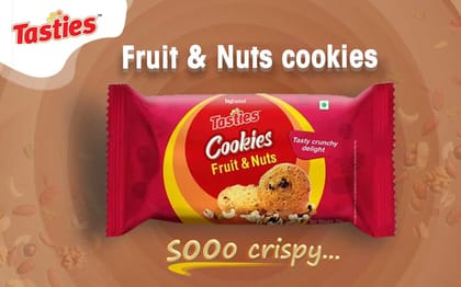 Tasties Fruit Nuts Cookies, 75 g