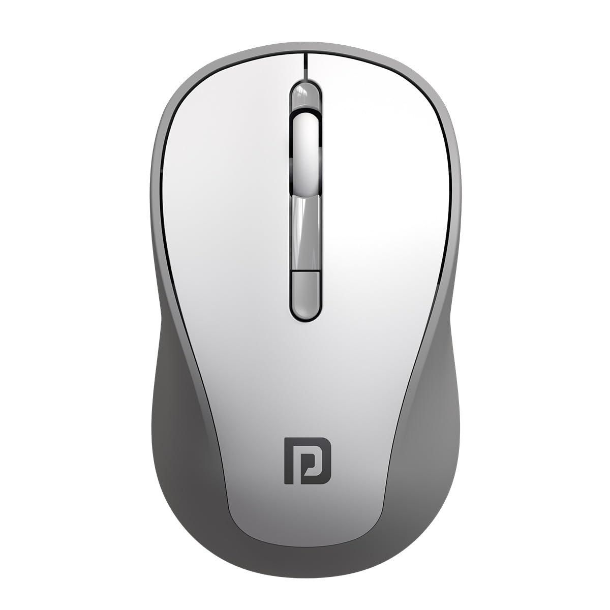 Portronics Toad 34 Wireless Mouse with 2.4 GHz Wireless (White)