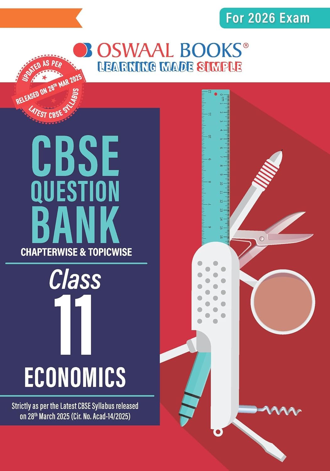 Oswaal CBSE Question Bank Class 11 Economics For 2026 Exam Paperback  3 April 2025 Paperback  30 October 2024 [Paperback] Oswaal Books And Learning Private Limited
