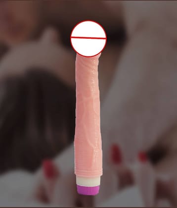 Adam - 9" Long XL Realistic Life Like Thick Strong Vibrating IPX7 Waterproof Dildo Vibrator For Women Men - Pink