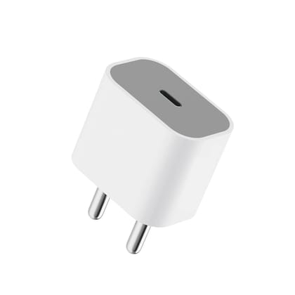 iPhone Charger Original 20W Adapter Fast USB Type C for i Phone 16/16 Plus/16 Pro/16 Pro Max, 15/15 Plus/15 Pro/15 Pro Max, 14/13/12 & Others PD 3.0 20 Watt BIS Certified 2 Years Warranty