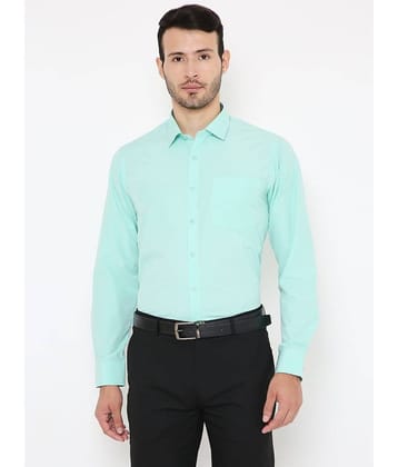 Maharaja - Green Polyester Blend Slim Fit Men's Formal Shirt ( Pack of 1 )