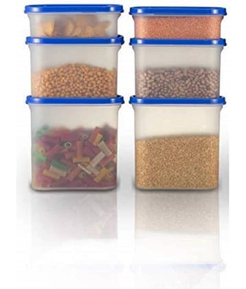 Analog kitchenware - Polyproplene Navy Blue Food Container ( Set of 6 - 4000 )