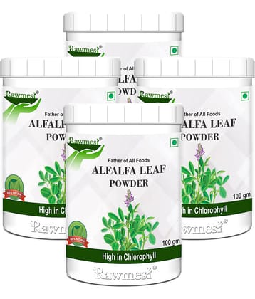 Rawmest Alfalfa Leaf Powder 400 Gm Pack of 4