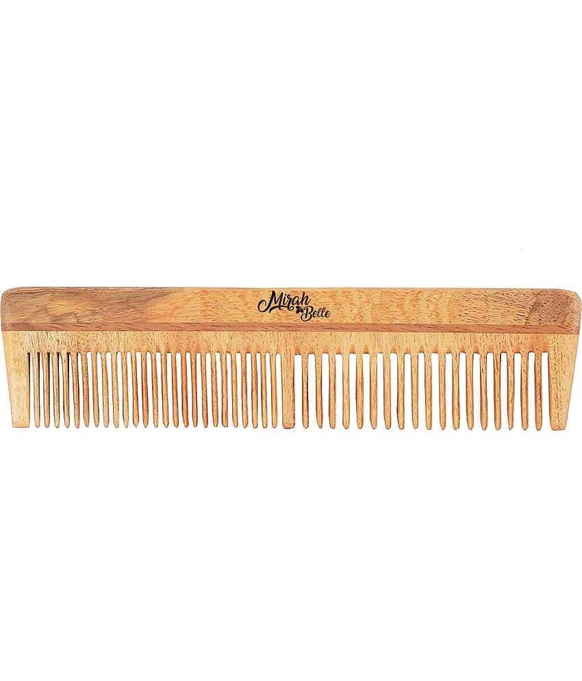 Mirah Belle Handmade Neem Wood Comb Wide tooth Comb