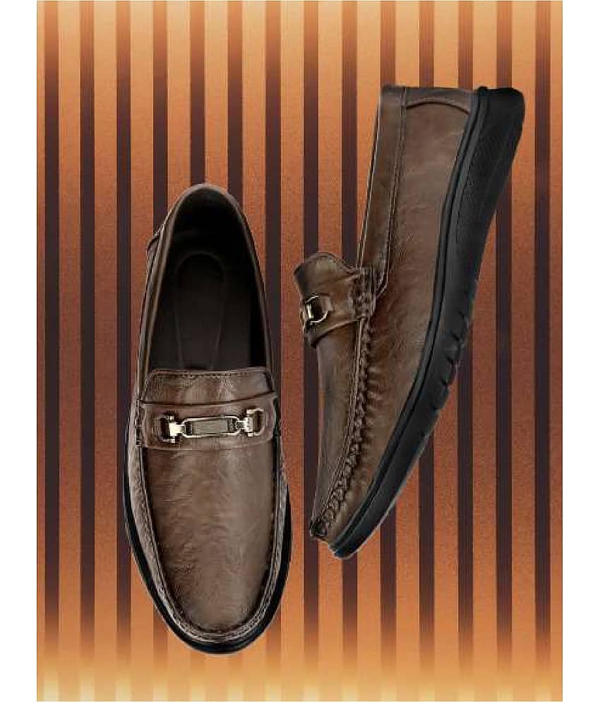 Buxton Brown Men's Slip on Shoes