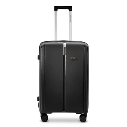 AMERICAN TRAVELLER Tokyo Polypropylene 4-Piece Luggage Trolley Bag Set | TSA-Type Lock, 360 degree Spinner Wheels, Durable Hard Shell Suitcase for Travel (1, Black, L (28))