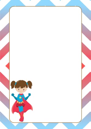 Note Pad - Wonder Woman-Red & Blue / Personalised