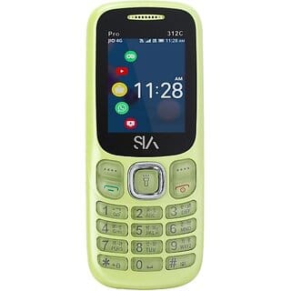 Sia Pro 312C (Dual Sim, 4.5 Cm (1.77 Inch) Display, 1050 Mah Battery, Dark Green)