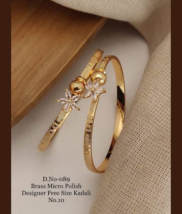 Shivay Fashion Gold Bangle Set ( Pack of 1 )