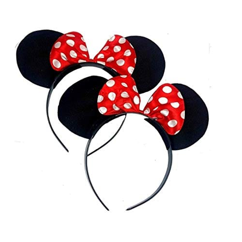 Aliza Kids Cartoon Minnie Mouse Ears Headband Hairband Costume Accessory Pack of 3