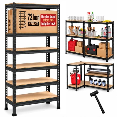 Robustt 6-Tier 72" Height Multipurpose Storage Rack 2