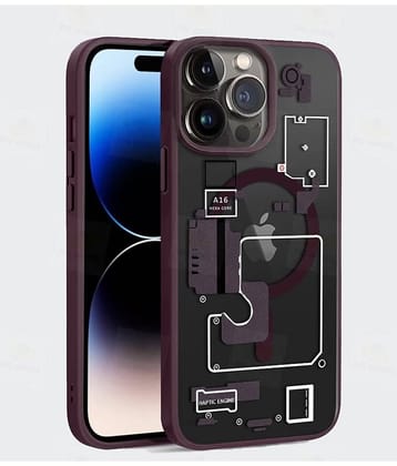 BIG WINGS Red Printed Back Cover Polycarbonate Compatible For Apple iPhone 13 Pro Max ( Pack of 1 )