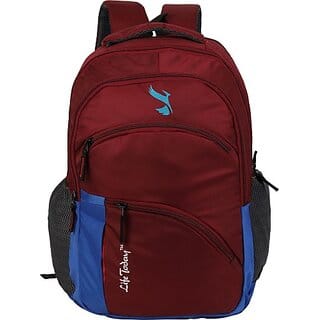 Life Today Large 38 L Laptop Backpack 15.6 Inch Laptop Backpack Red Bags (Red, Blue)