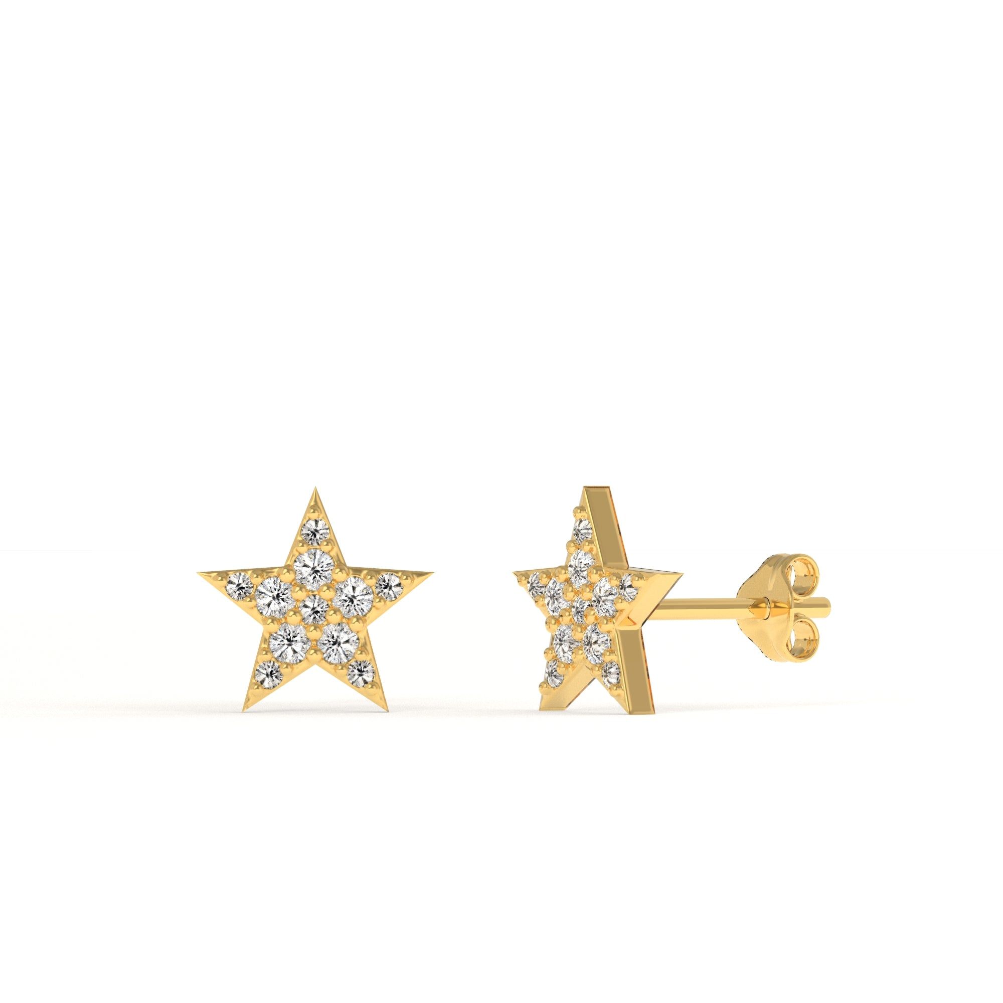 Star Studs-18k Gold Plated