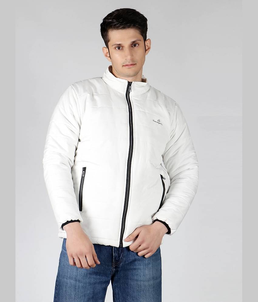 NUEVOSPORTA - White Polyester Regular Fit Men's Puffer Jacket ( Pack of 1 )