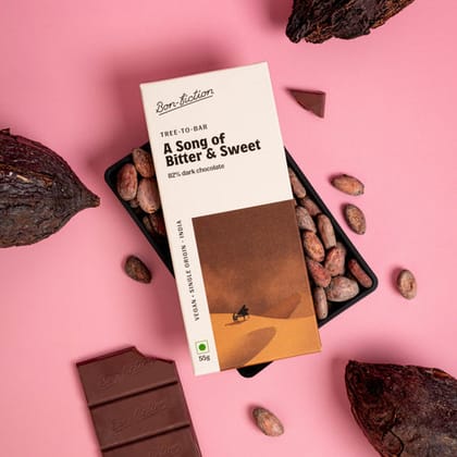 Bon Fiction A Song Of Bitter & Sweet - Dark Chocolate, 55 gm