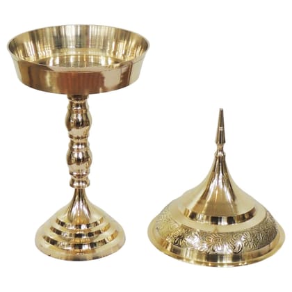 Brass Hurahi Hori No.6 | Temple & Home Use Brassware, Height : 17.5 Inch (ZMAS331 G)