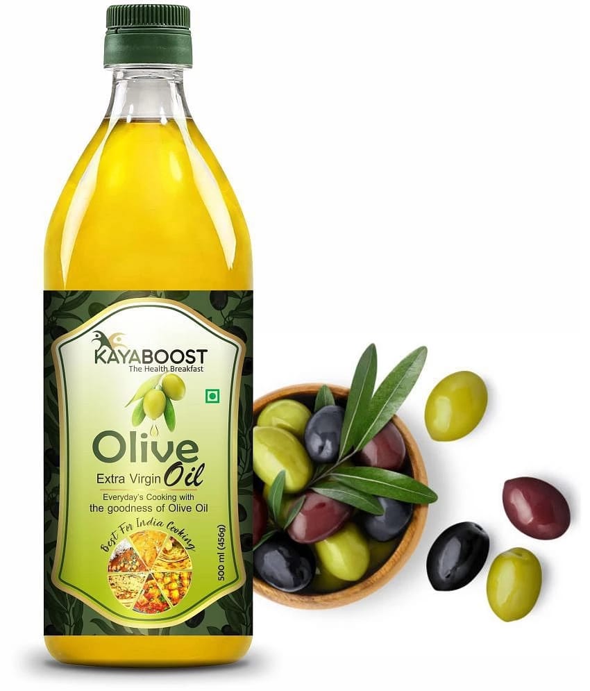 KAYABOOST Extra Virgin Olive Oil Plastic Bottle (Jaitun Tel) (500 ml)