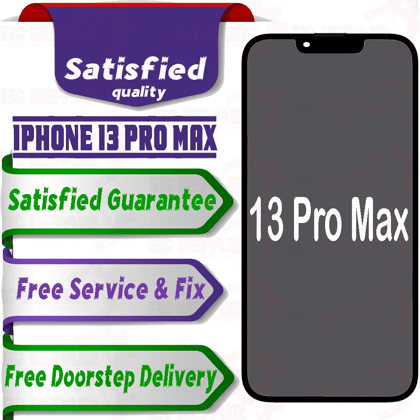 Apple iPhone 13 Pro Max  (display glass combo folder) Mobile Display LCD Screen With Touch. Black