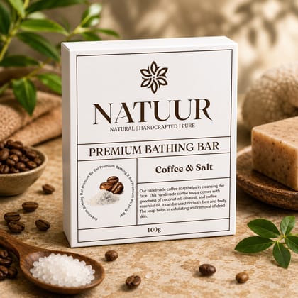 REVIVE DAILY Coffee & Himalayan Salt Premium Bathing Bar