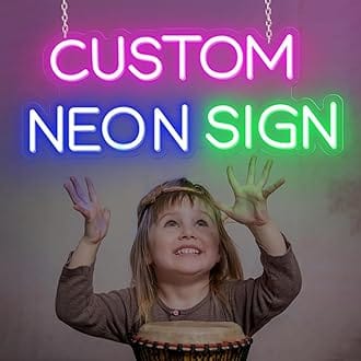 Personalized LED Neon Light for Bedroom, Birthday, Party, Wall Decor - Neon Name Sign Customizable