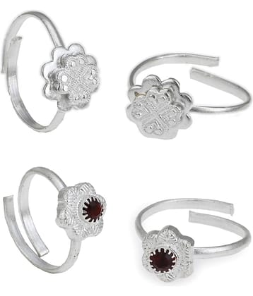 AanyaCentric Gold Plated 2 Pair Toe Rings