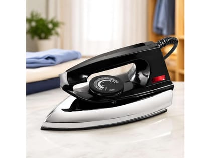Baltra Casual 750 Watts Dry Iron, Non Stick Coated Soleplate, Light Weight, Adjustable Temperature Control, Cotton Braided Swivel Cord