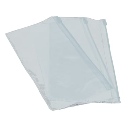 Plastic Pouches For Jewellery Multi Purpose [23x13.5 CM (9x5Inch)] Rectangle Transparent Color (Pack of 5 pieces)-5 Pieces