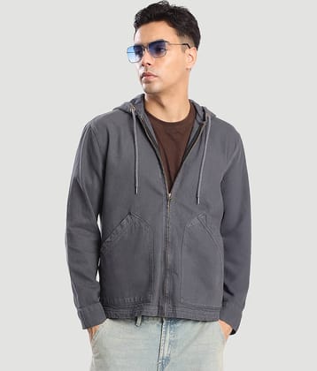 Bene Kleed Cotton Men's Casual Jacket - Grey ( Pack of 1 )
