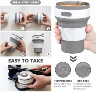 Wholesale Item - COLLAPSIBLE COFFEE CUP - MOQ 16 Pieces
