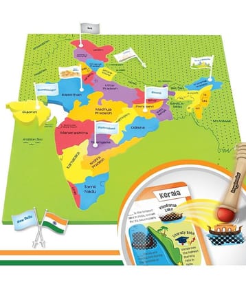 Imagimake Mapology India Map with Flash Card