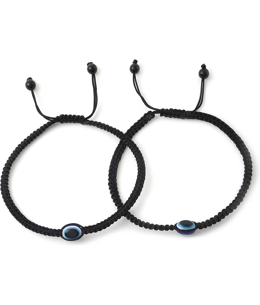 VIRAASI - Black Anklets ( Pack of 1 )