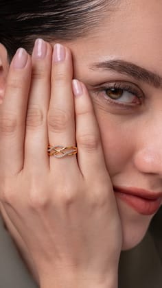 Neisha Silver Adjustable Moissanite Ring | 22KT Gold Vermeil-12 / Yellow Gold