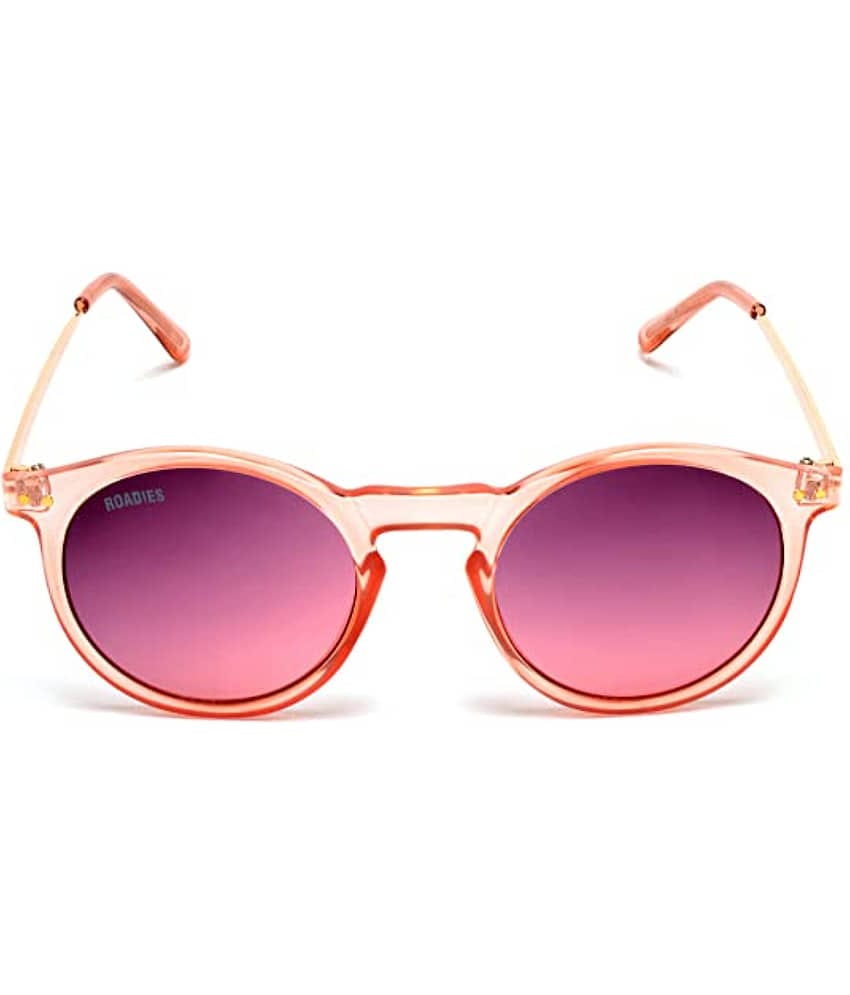 Roadies - Gold Round Sunglasses ( Pack of 1 )