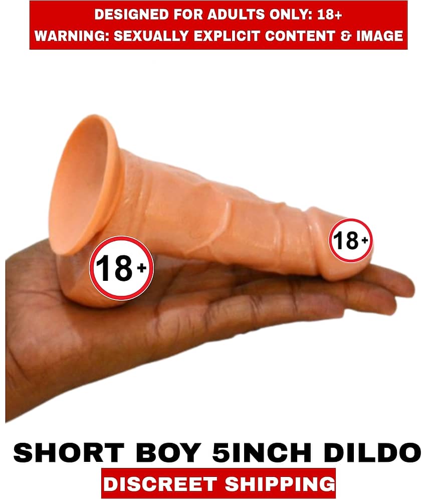 Premium Quality Women's Sexy Toys Solid Silicon Short Boy 5inch Real Dildos For Women