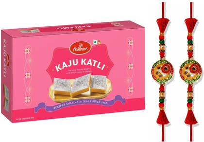 Haldiram's Kaju Katli With 2 Rakhi Gift Box Box (200 g) Haldiram's Kaju Katli With 2 Rakhi Gift Box Box (200 g)
