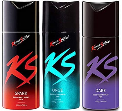 KamaSutra Deo Combo (Spark - 150ml, Urge - 150ml, Dare - 150ml)